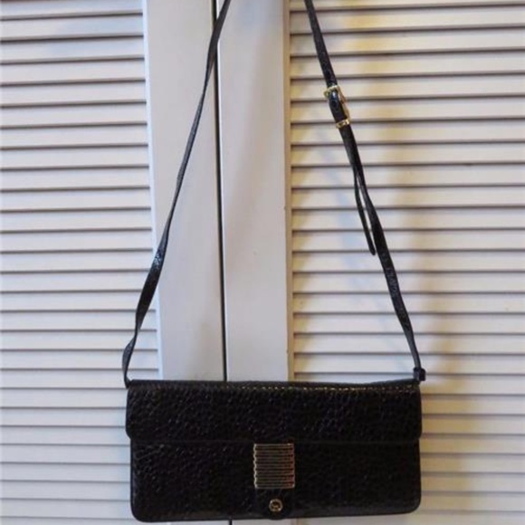 MAB STUDIO BLACK  EMBOSSED PATENT LEATHER BAG** - Picture 1 of 6